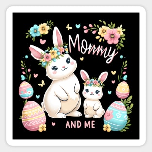 Mommy and Me Bunny Rabbit Cute Easter T-Shirt Magnet